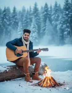 Google Gemini Winter Ai Photo Editing Prompts with Fire