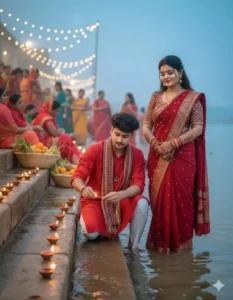 Happy Chhath Puja Google Gemini Couples Ai Photo Editing Prompts