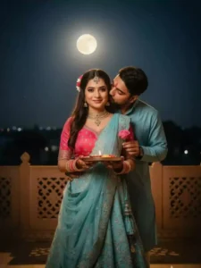 Karwa Chauth Ai Photo Editing Prompts Couples Free