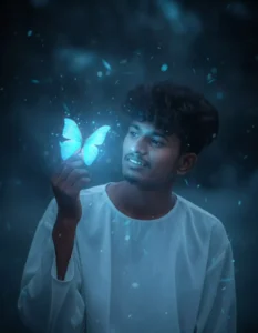 New Trend Google Gemini Glowing Butterflies Ai photo Editing Prompts