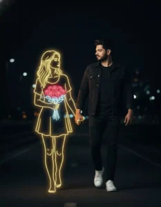 Outline Girl Trending Ai Photo Editing Prompts Gemini