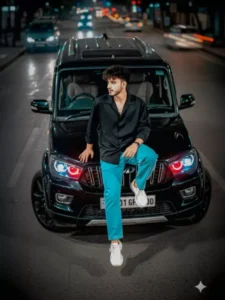 Boys Realistic Ai Photo Editing Prompts With Car