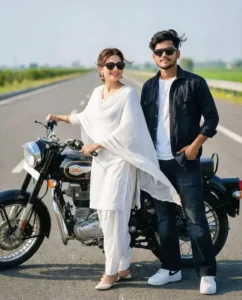 Couple Bike AI Photo Editing Prompts