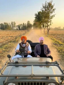 Driving Car With Sidhu Moose Wala Ai Photo Editing Prompts