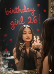 Girls Birthday Ai Photo Editing Prompts In Mirror Selfie