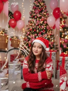 Girls Christmas Ai Photo Editing Prompts Gemini