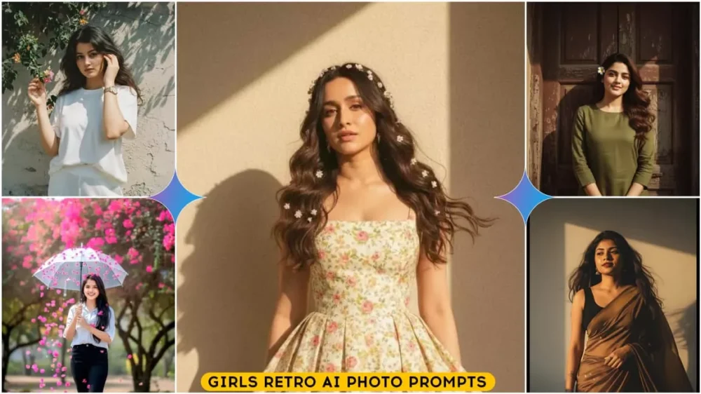 Girls Retro Ai Photo Editing Prompts Google Gemini