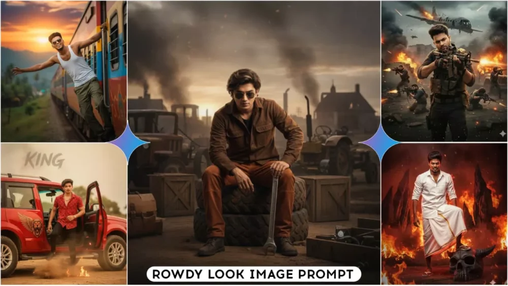 Google Gemini Boys Rowdy Look Ai Photo Editing Prompts With Realistic face