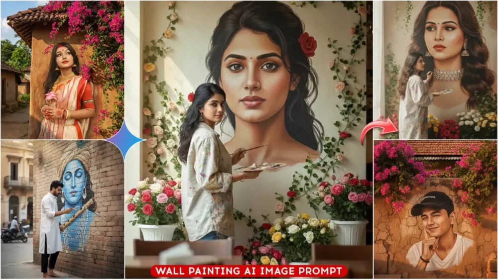 Google Gemini Wall Painting Ai Photo Editing Prompts Real Face