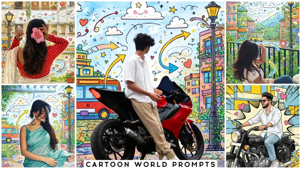 Cartoon World Ai Photo Prompts Google Gemini