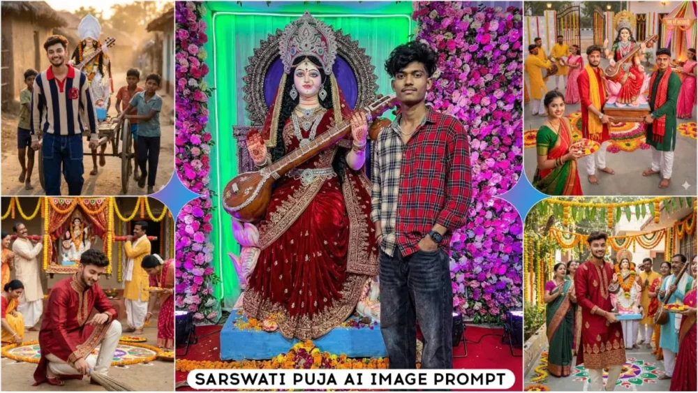 Gemini Sarswati Puja Ai Photo Prompts 2026