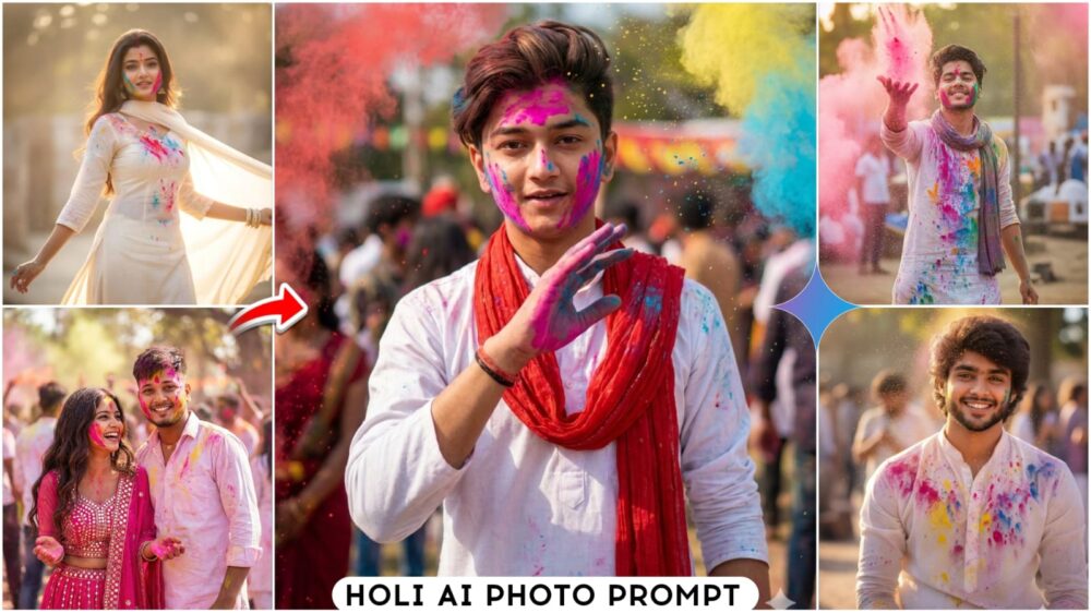 Google Gemini Happy Holi Ai Photo Editing Prompts 2026