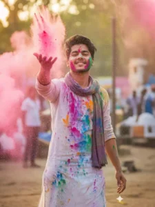 Happy Holi Ai Photo Editing Prompts 2026 gemini