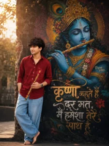 Realistic Lord Krishna Ai Photo Editing Prompt