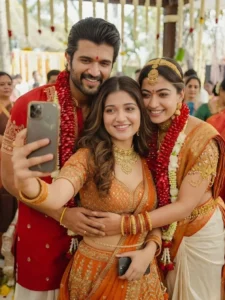Selfie With Vijay Deverakonda and Rashmika Mandanna Ai Photo Prompt 2026