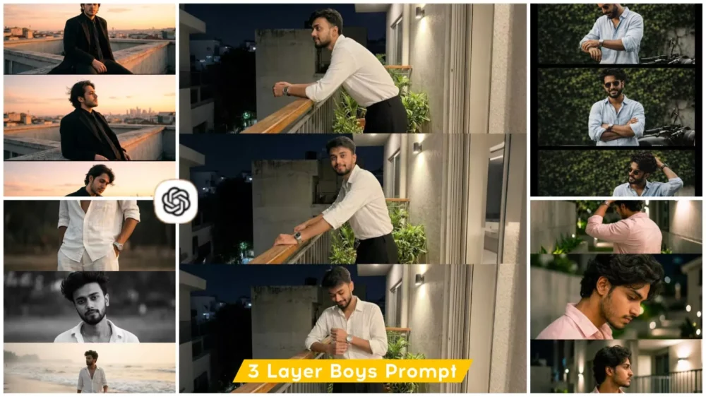 Boys 3 Layer AI Photo Editing Prompts Chatgpt 2026