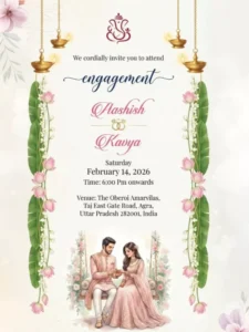 Chatgpt Wedding Card Ai photo Editing Prompt