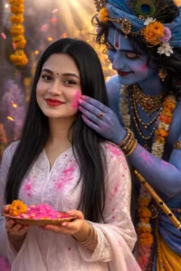 Holi Girls Ai Photo Editing Prompts With Krishna 2026