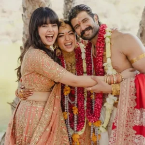 Selfie Vijay Deverakonda and Rashmika Mandanna Wedding Ai Photo Prompt