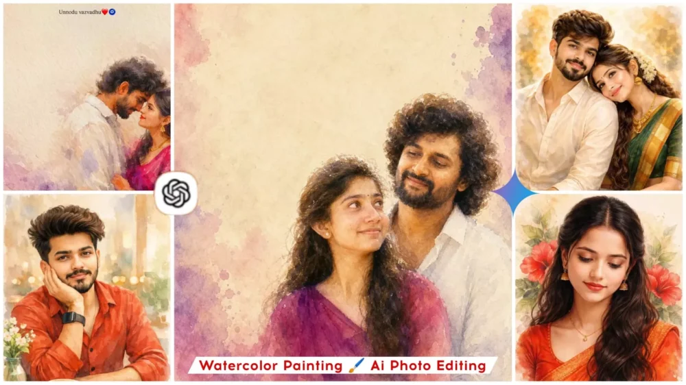 Watercolor Painting Ai Photo Editing prompts 2026