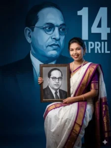 14 April Ambedkar Jayanti Ai photo Editing Prompt