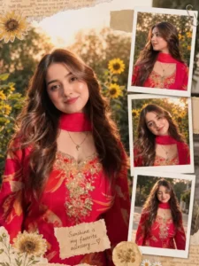 Collage trend 3 layer Ai photo Editing Prompts For girls