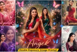 Dual Exposure Butterfly Effect Ai photo Editing Prompts