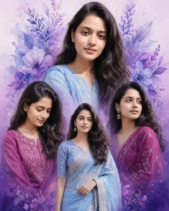 Girls Collage Syle Ai Photo Editing Prompts