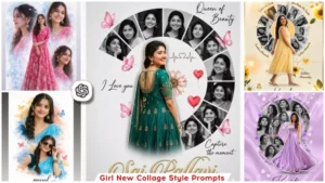 Girls Collage Syle Ai Photo Editing Prompts Gemini