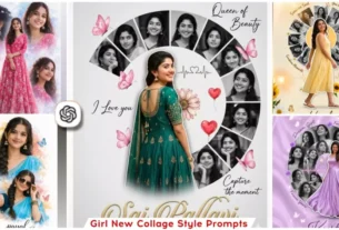 Girls Collage Syle Ai Photo Editing Prompts Gemini