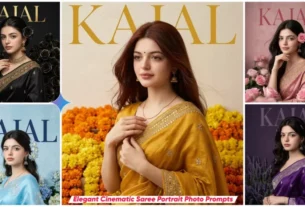 Aesthetic Cinematic Girls Saree Portrait AI Photo Editing Prompts (8K Ultra Realistic)