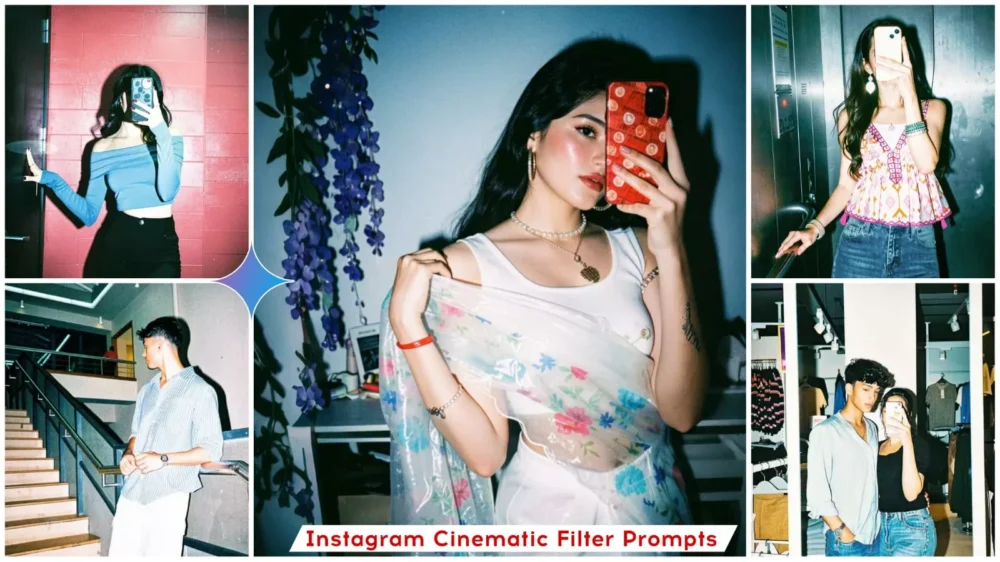 Instagram Cinematic Flash Filter AI Photo Editing Prompt (Viral Trend)