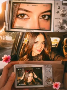 New trend 3 layer Collage Ai photo Editing Prompts For girls