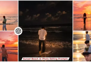 Aesthetic Beach Sunset Ai Photo Editing Prompts