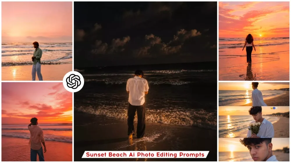Aesthetic Beach Sunset Ai Photo Editing Prompts