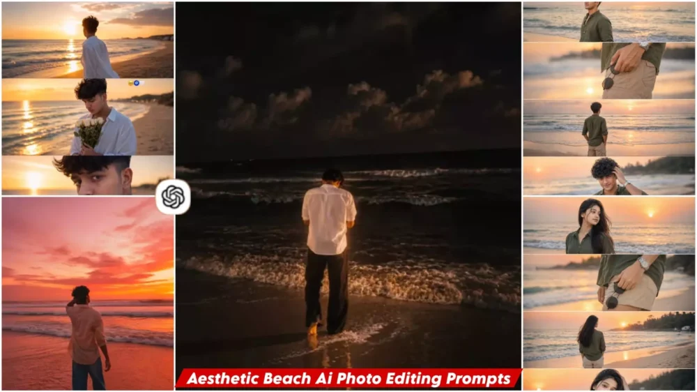 Aesthetic Beach Ai photo Editing Prompt