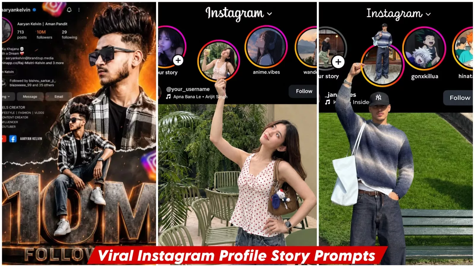 Instagram Profile Story Ai photo Prompt Chatgpt