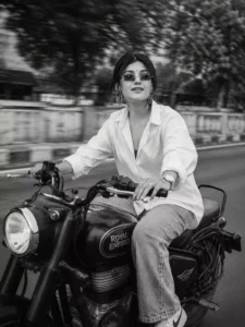 Bullet Bike Ai Photo Editing Prompt for Girls