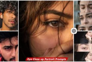 Eye Close Up Portrait Ai Photo Editing Prompt