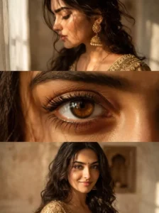 Girls Eye Close Up Portrait Ai Photo Editing Prompt