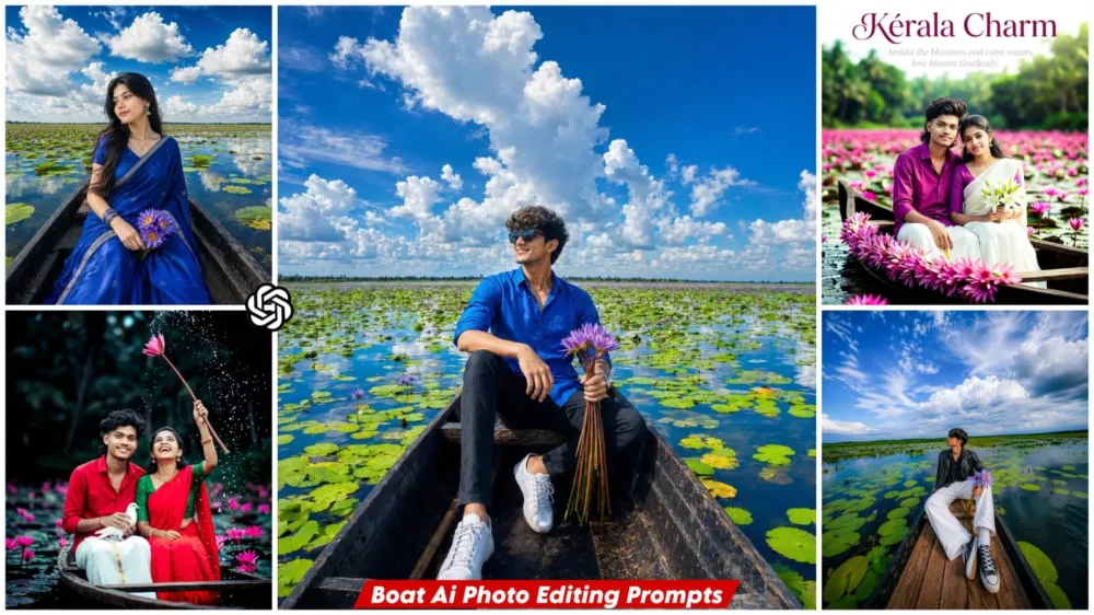 Lake Boat Ai Photo Editing Prompt Chatgpt