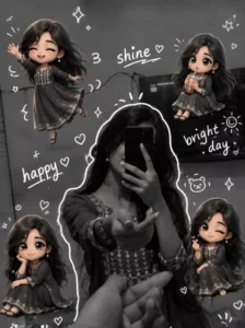 Girls Doodle Art Ai Photo Editing Prompt