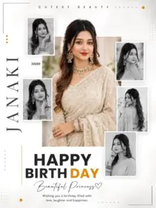 Happy Birthday Poster Ai Photo Editing Prompt