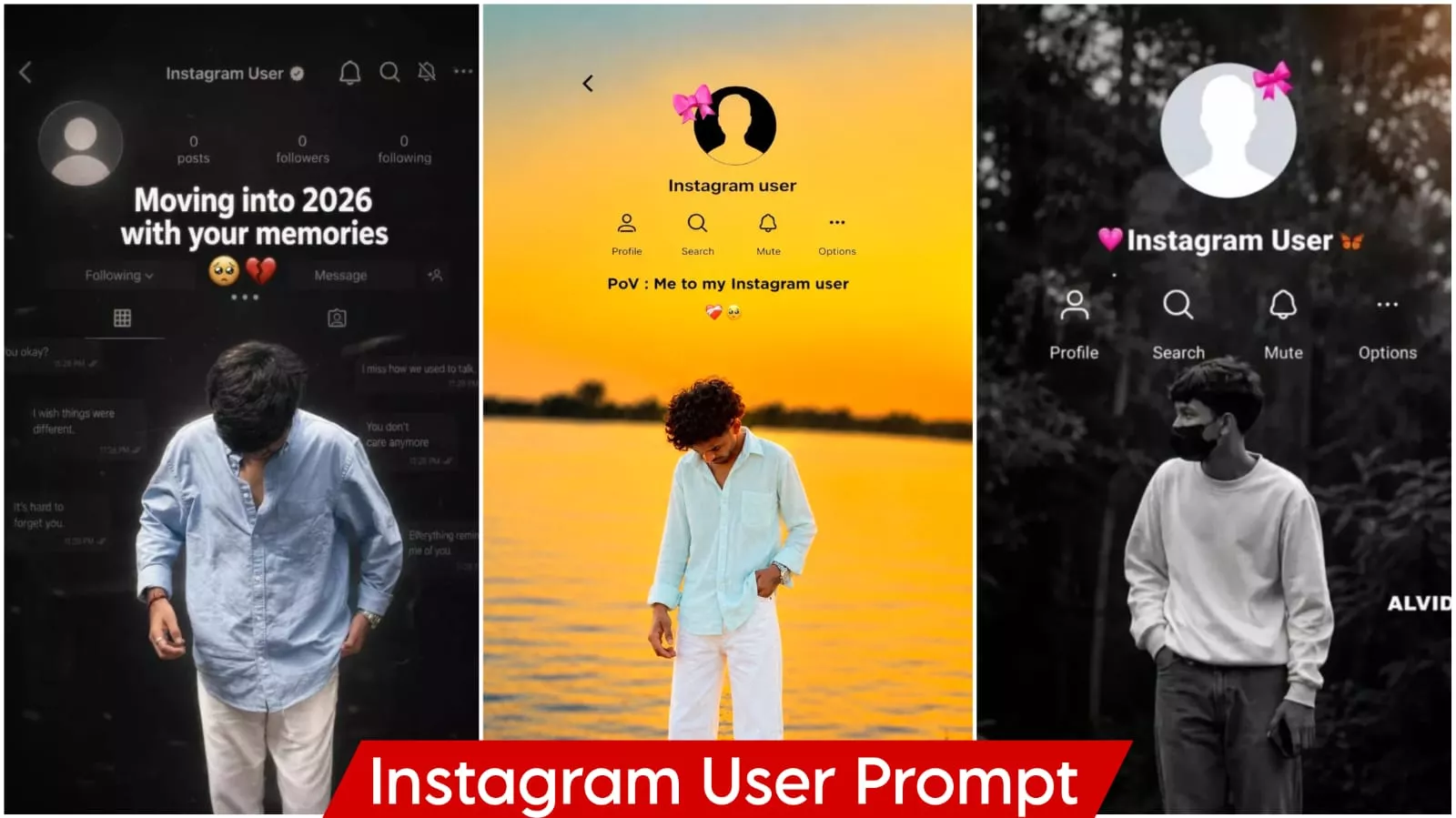 Instagram User Ai photo Prompt ChatGpt