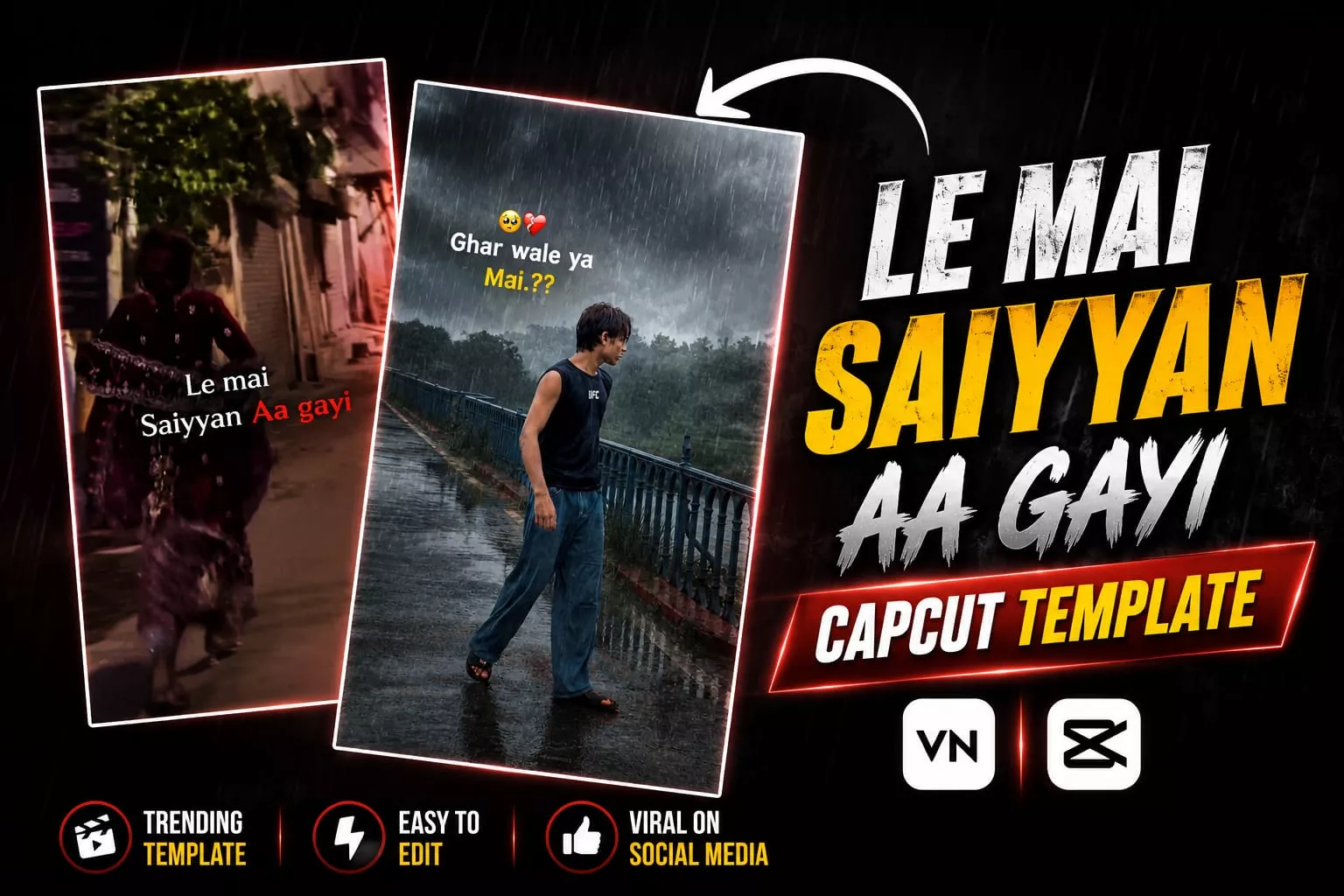 Le Mai Saiya Aa Gayi Capcut Template
