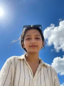 Low Angle Blue Sky Ai photo Editing Prompt