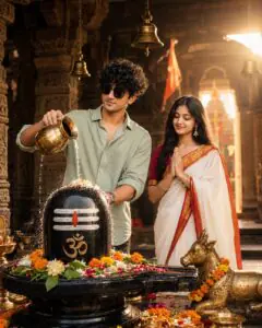 Mahadev Shivling Couple Ai Photo Editing Prompt