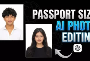 Normal to Passport Size AI Photo Editing Prompt