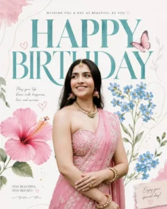 Happy Birthday Poster Ai Photo Editing Prompt