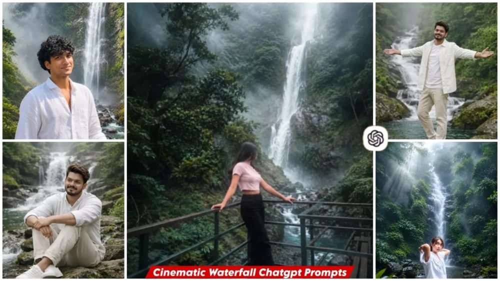 Waterfall Ai Photo Editing Prompt